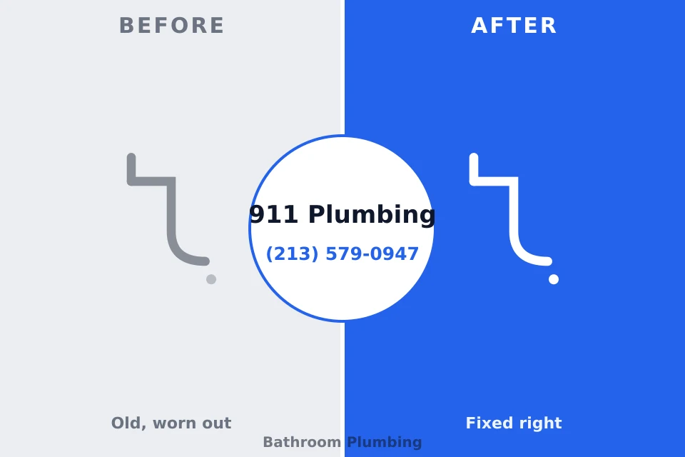 Before and after: plumbing repair Lindsay, TX